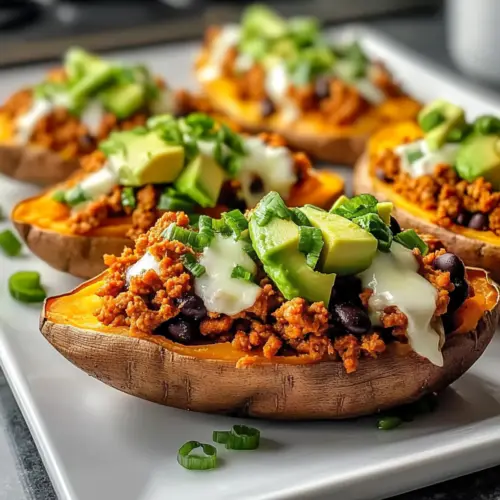 Protein Loaded Sweet Potato Boats