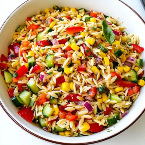 Summer Orzo Pasta Salad