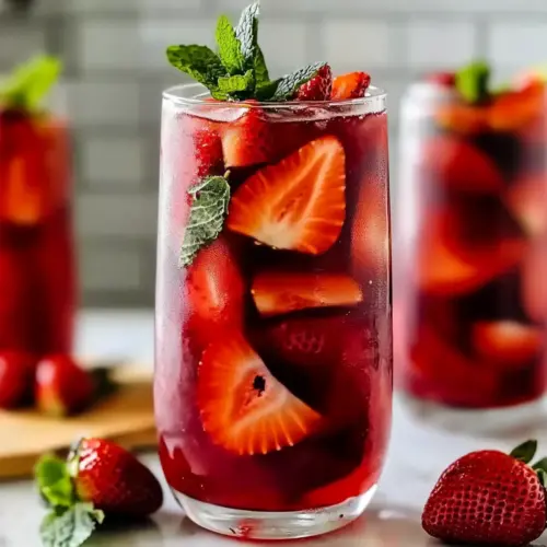 Strawberry Hibiscus Iced