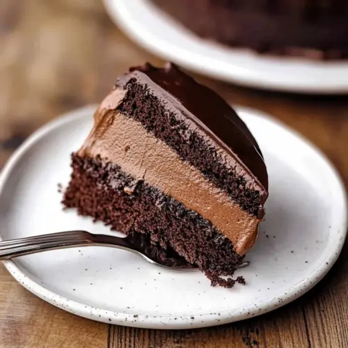 Dark Chocolate Mousse Cake