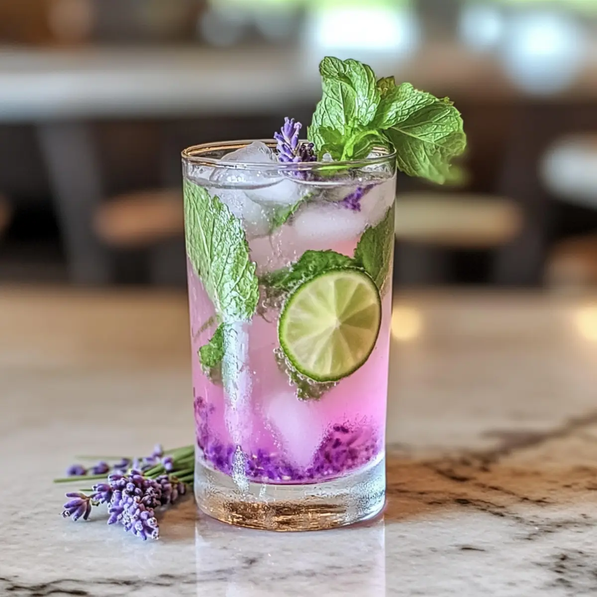 Lavender Mojito Mocktail