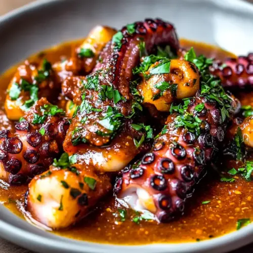 Braised Octopus with Smoky Romesco Sauce