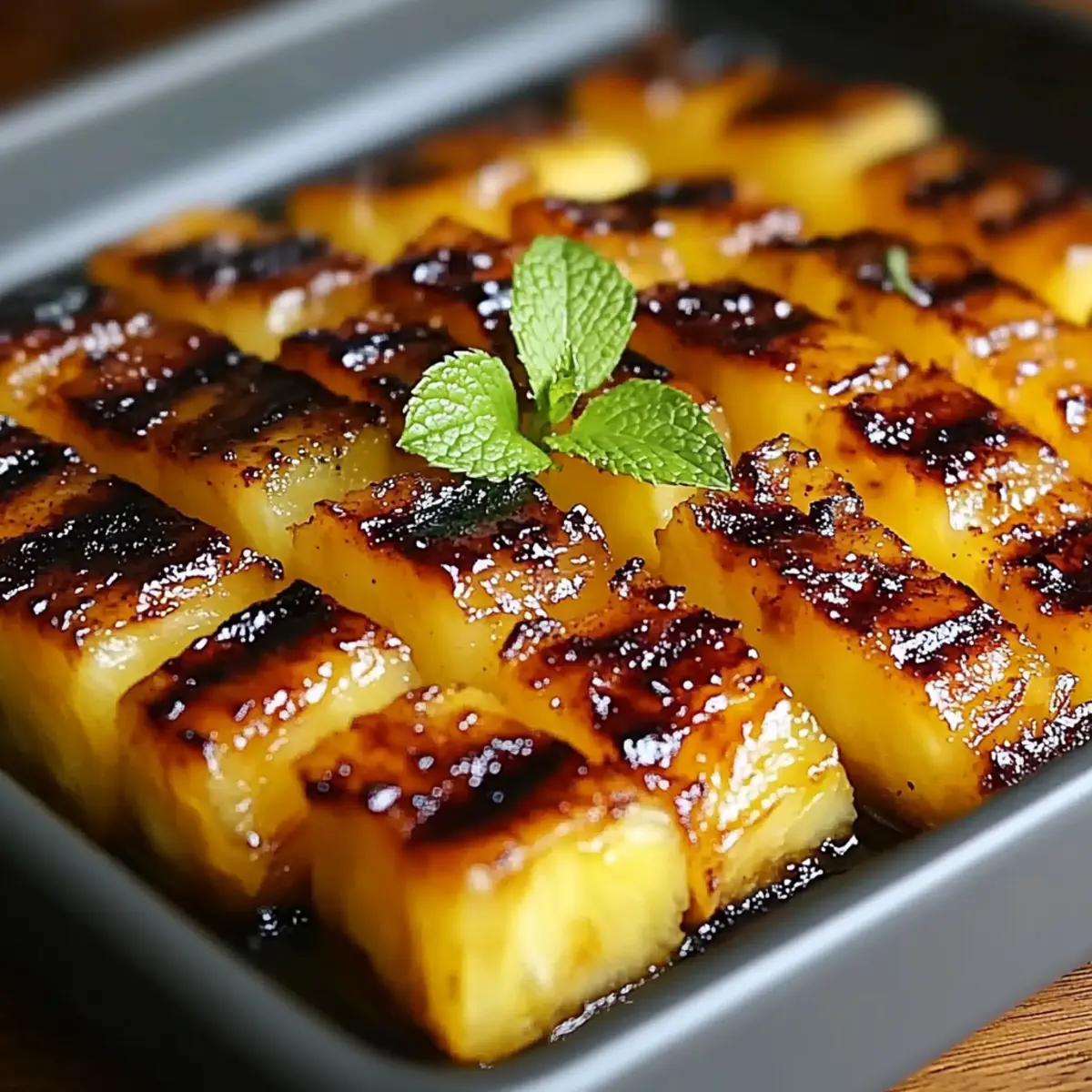 Brown Sugar Grilled Pineapple