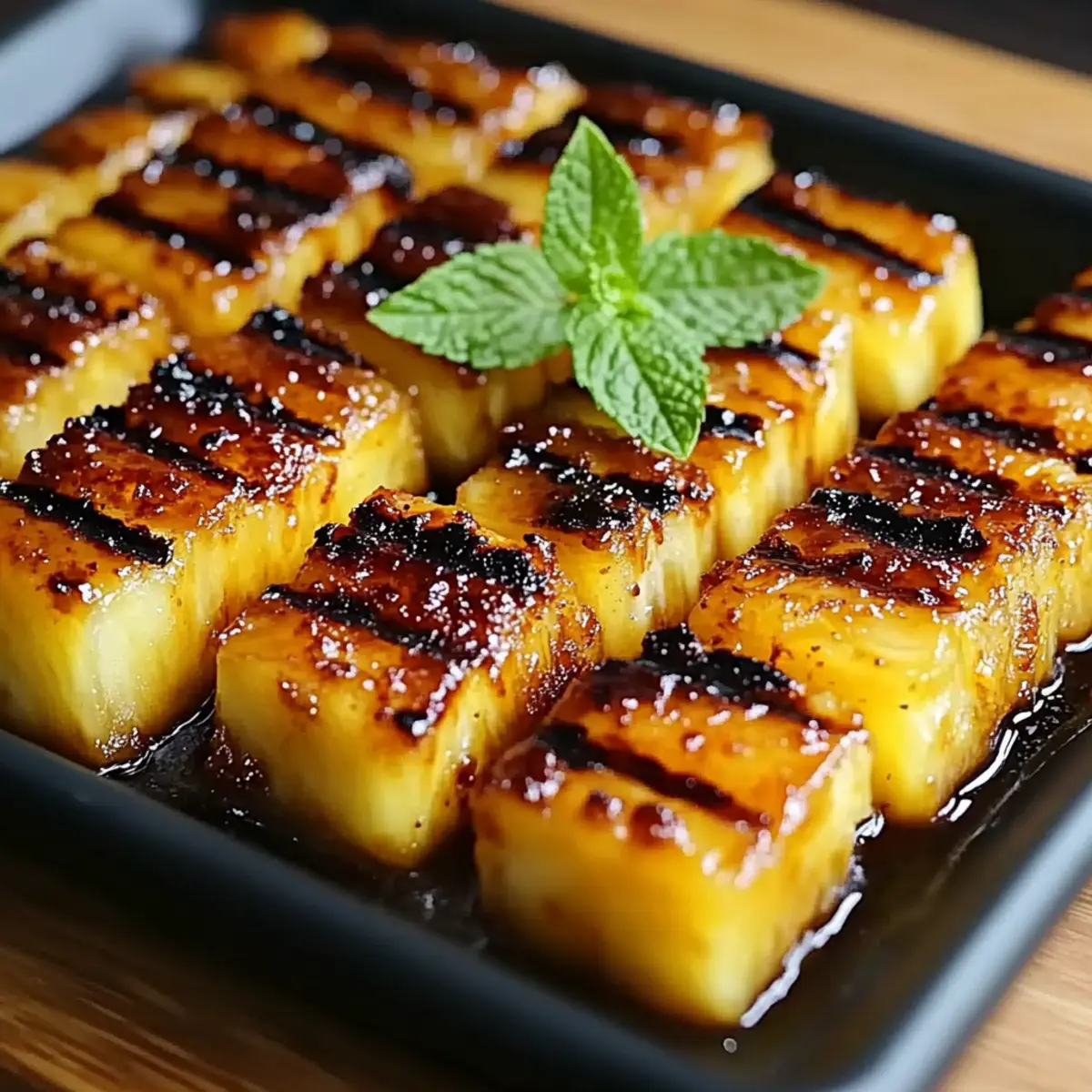 Brown Sugar Grilled Pineapple
